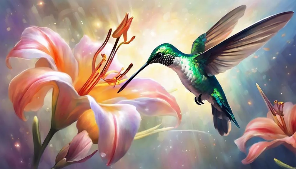 hummingbirds symbolize divine guidance