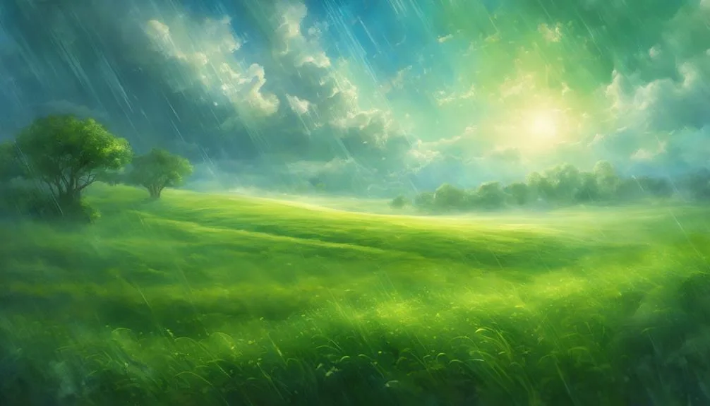 rain symbolizes divine favor