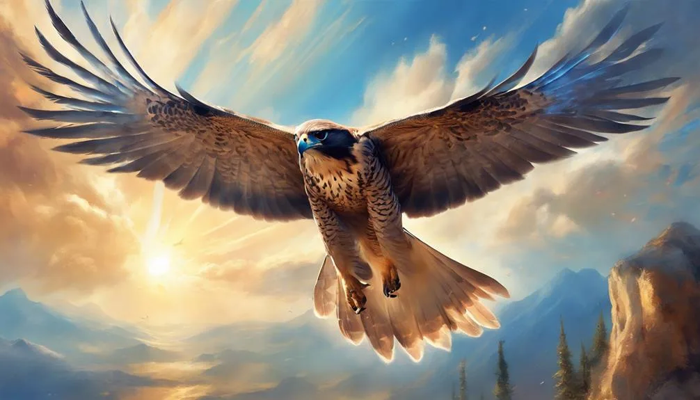 symbolism of falcon in christianity