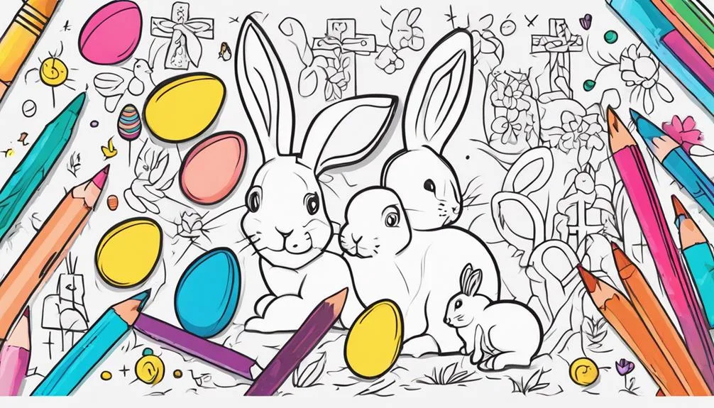 colorful easter egg illustrations