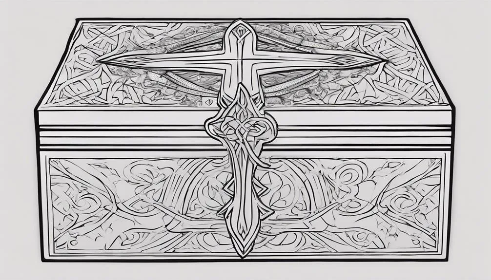 christian symbols adorn it