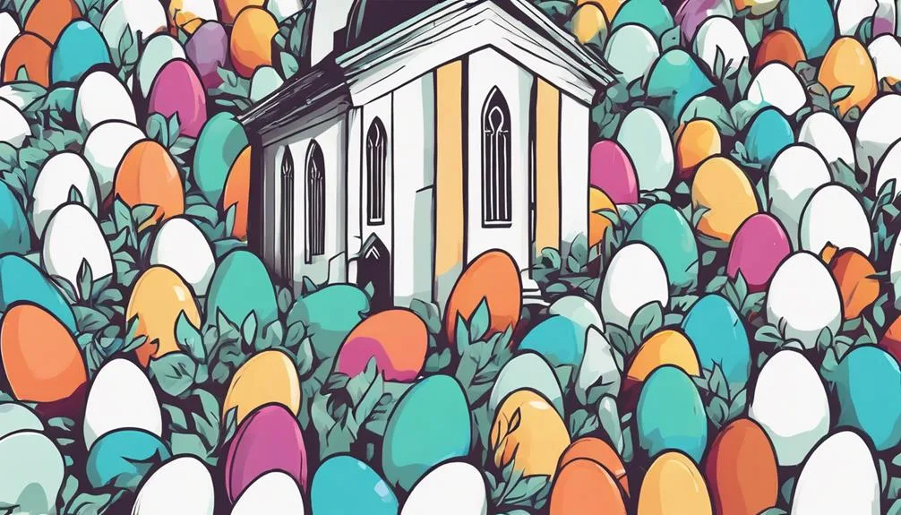 easter celebration with eggs