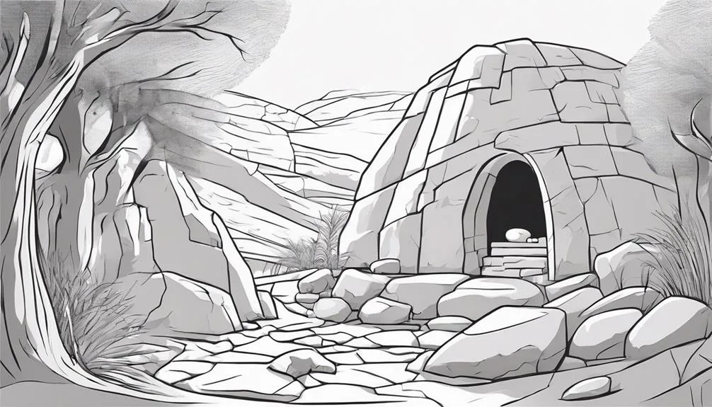 resurrection scene in miniature