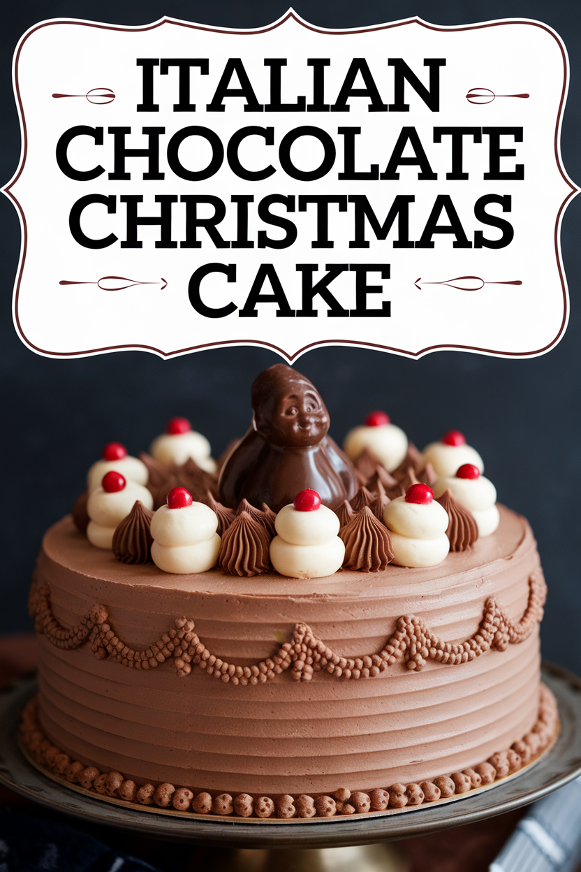 Italian Chocolate Christmas Cake 3