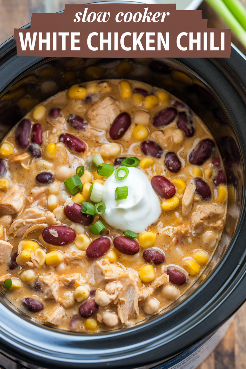 Slow Cooker White Chicken Chili