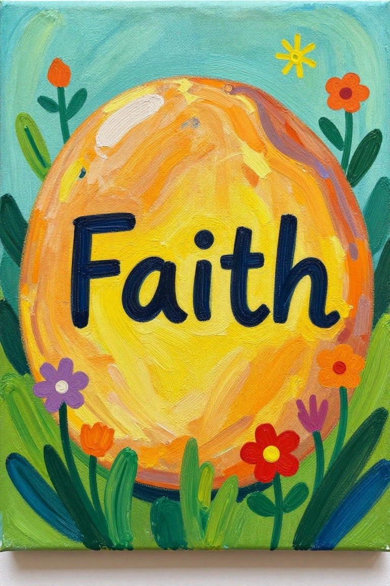 Vibrant painting of 