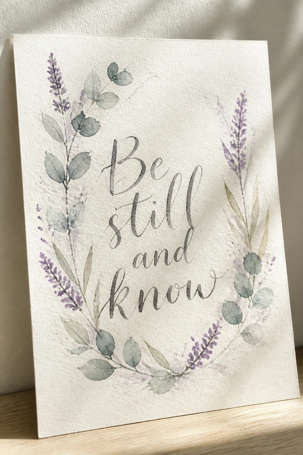 Watercolor card with 
