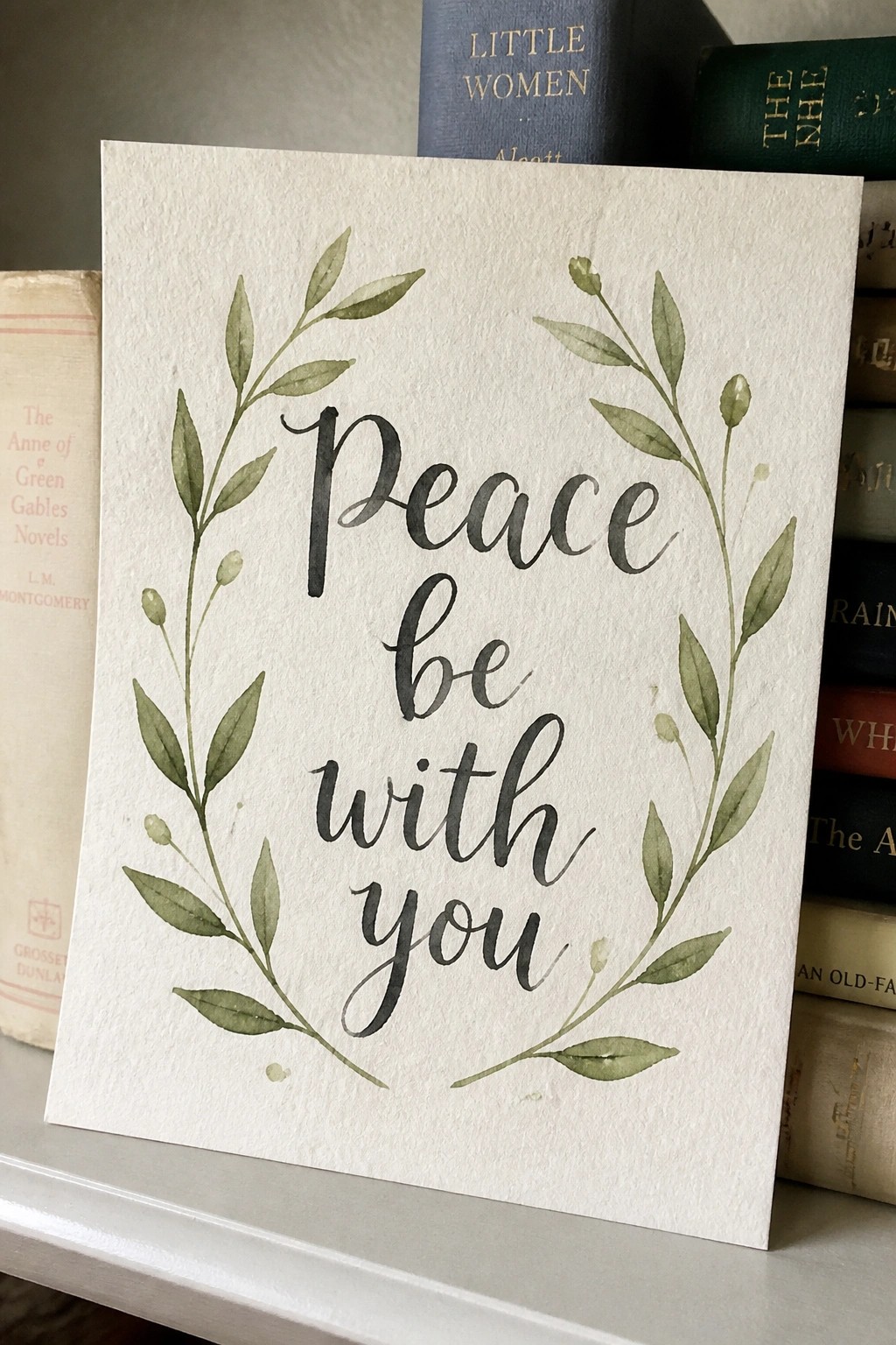 Watercolor card displays 