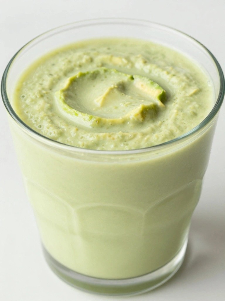 Creamy Avocado Lime Greek Yogurt Smoothie