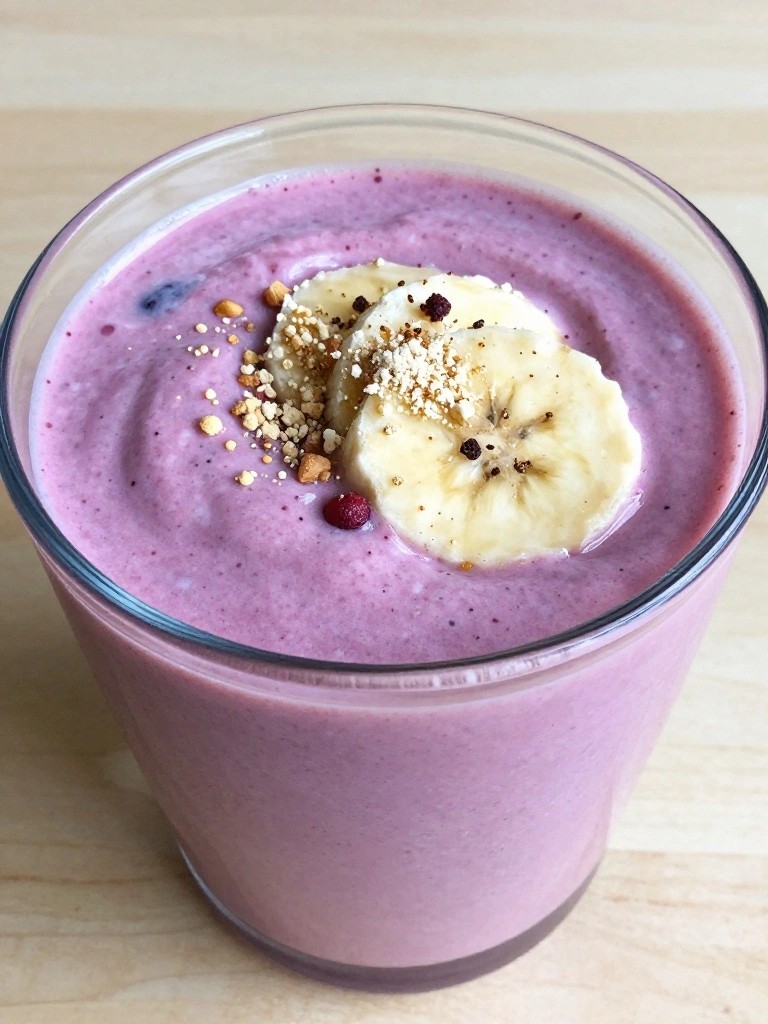 Mixed Berry Greek Yogurt Protein Smoothie