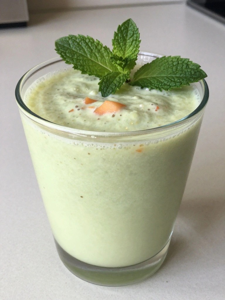 Refreshing Cucumber Melon Greek Yogurt Smoothie