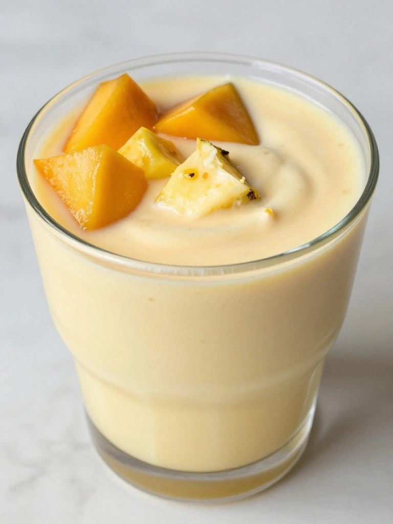 Tropical Mango Pineapple Greek Yogurt Smoothie