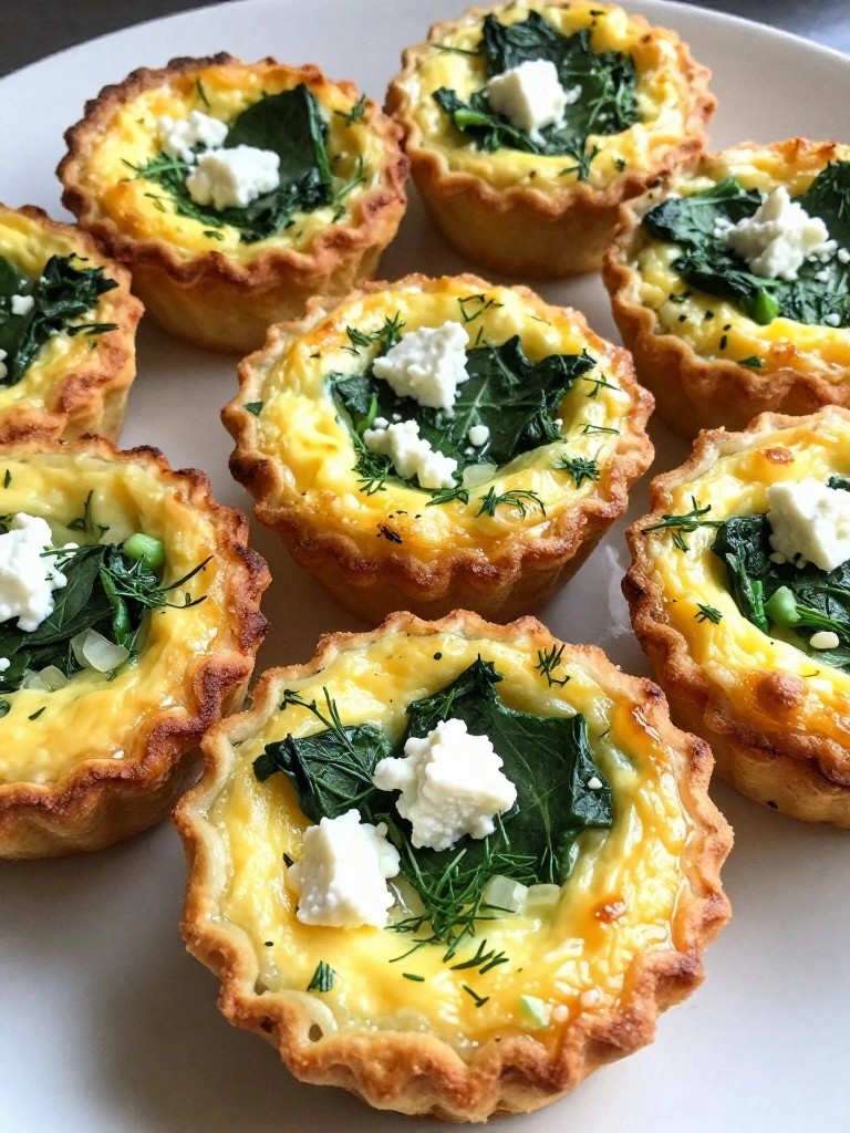 Greek-Style Spanakopita-Inspired Egg Muffins with Spinach and Dill