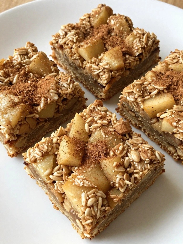 Apple Cinnamon Baked Oatmeal Squares