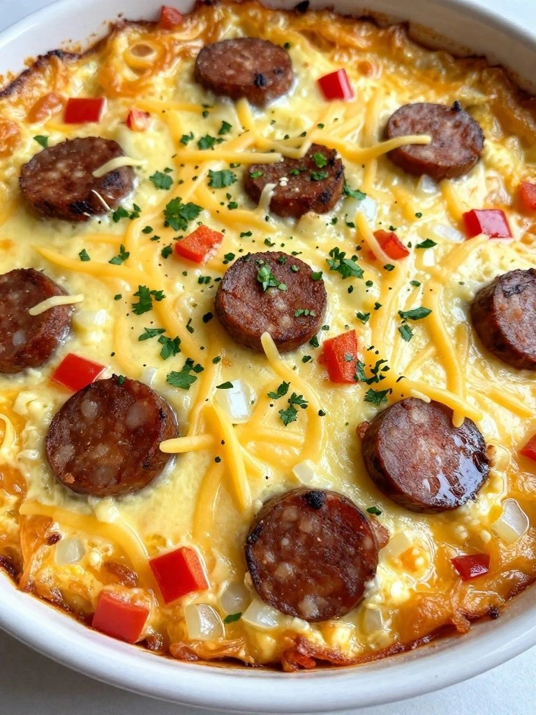 Chorizo and Pepper Jack Mexican Egg Bake