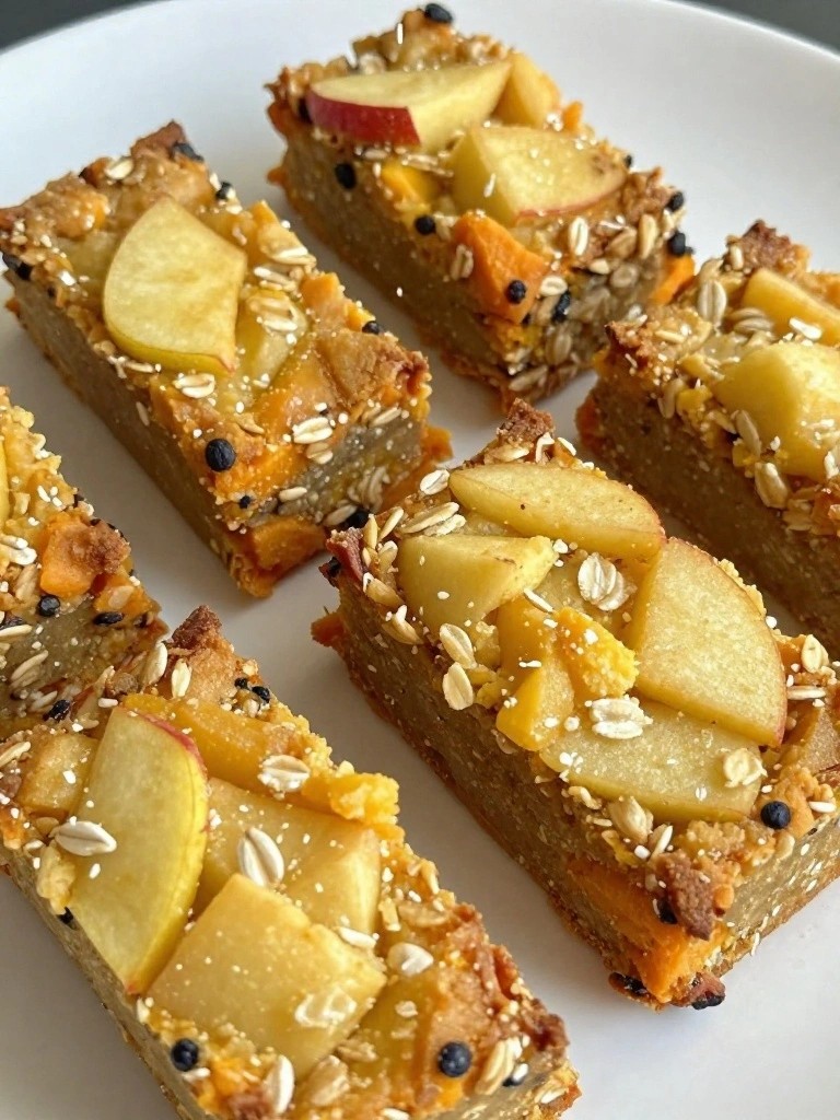 Baked Sweet Potato and Apple Bars