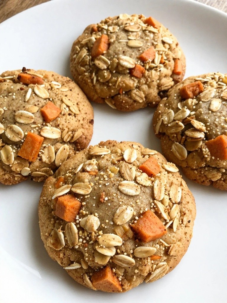Carrot Cake Oatmeal Breakfast Cookies