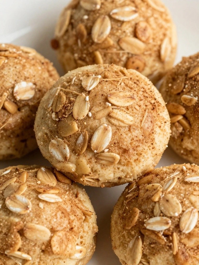 Cinnamon Banana Oat Pancake Bites