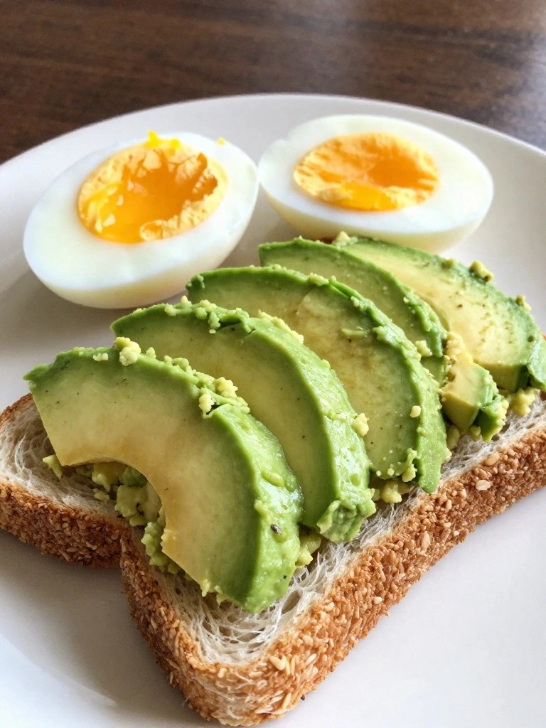 Mashed Avocado Toast Soldiers with Soft-Boiled Egg