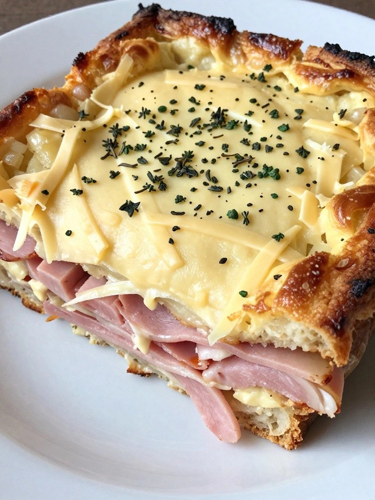 Overnight Ham and Gruyère Strata with Herbs