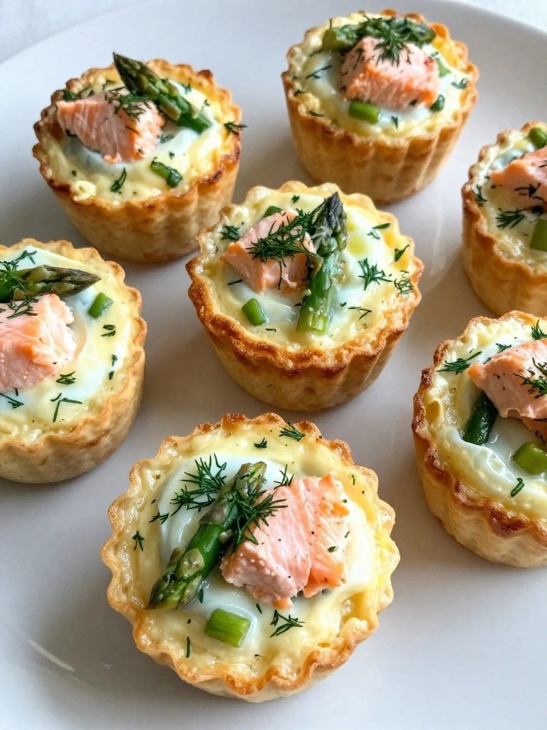 Baked Salmon Asparagus Egg Cups