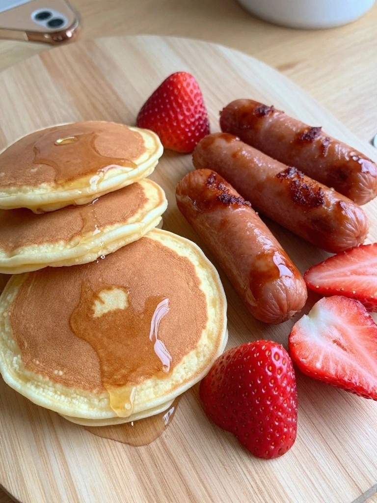 Classic Mini Pancake and Sausage Breakfast Board