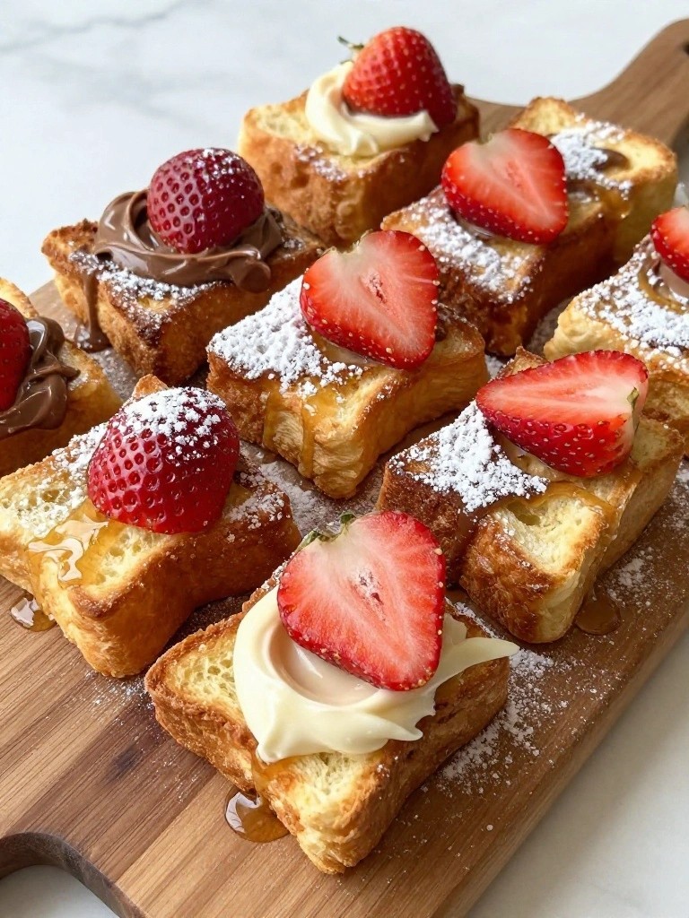 Nutella Mini French Toast Bite Breakfast Board