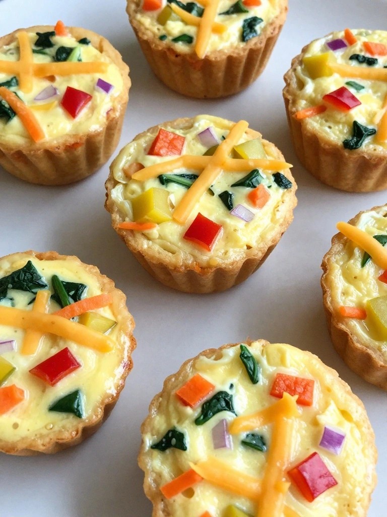 Rainbow Veggie Egg Bite Frittatas