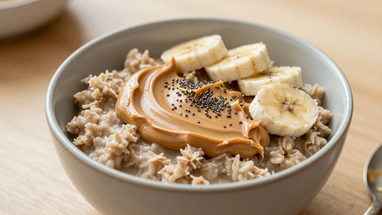 12 Hearty High Protein Breakfast Ideas for Bulking Featuring Oats and Nut Butter