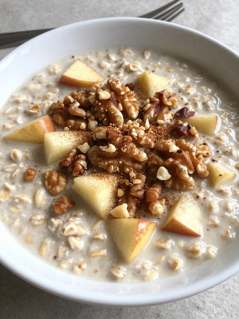 Apple Cinnamon Walnut Overnight Oats