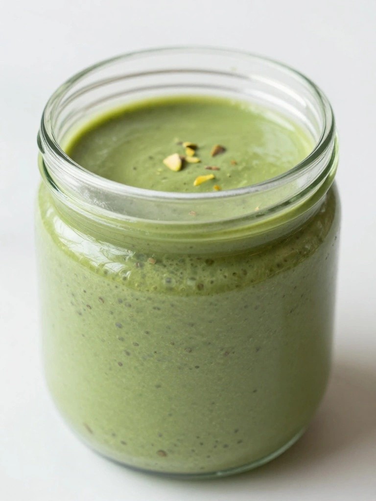 Matcha Pistachio Chia Pudding
