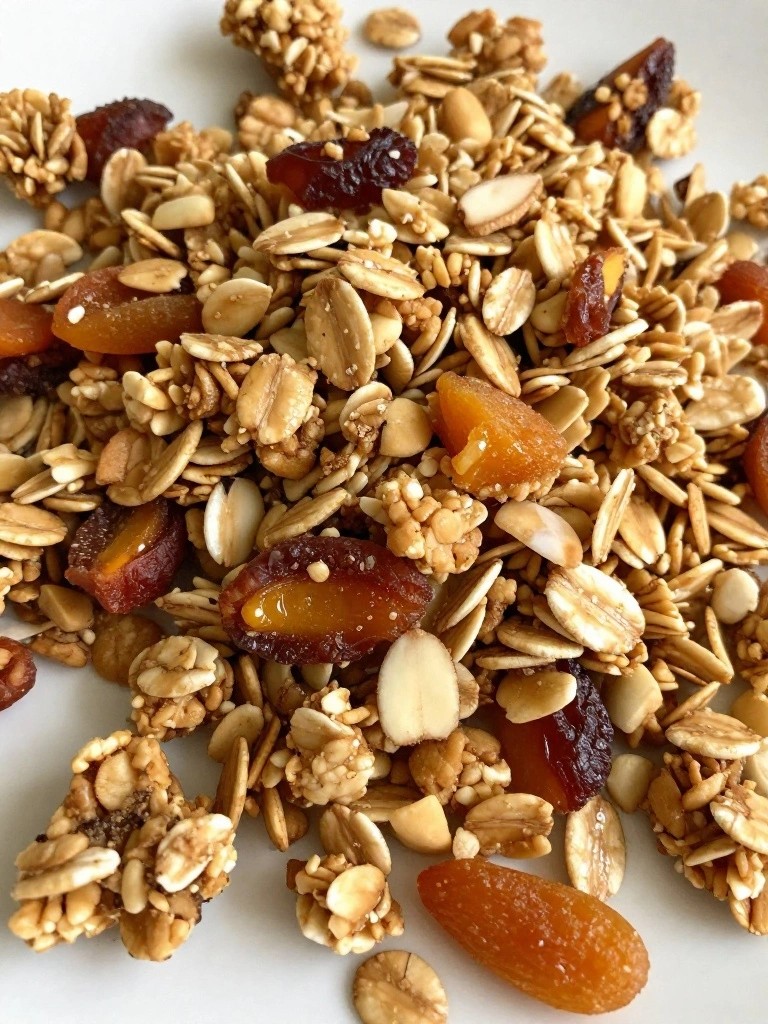 Chewy Granola with Dried Apricots and Almonds