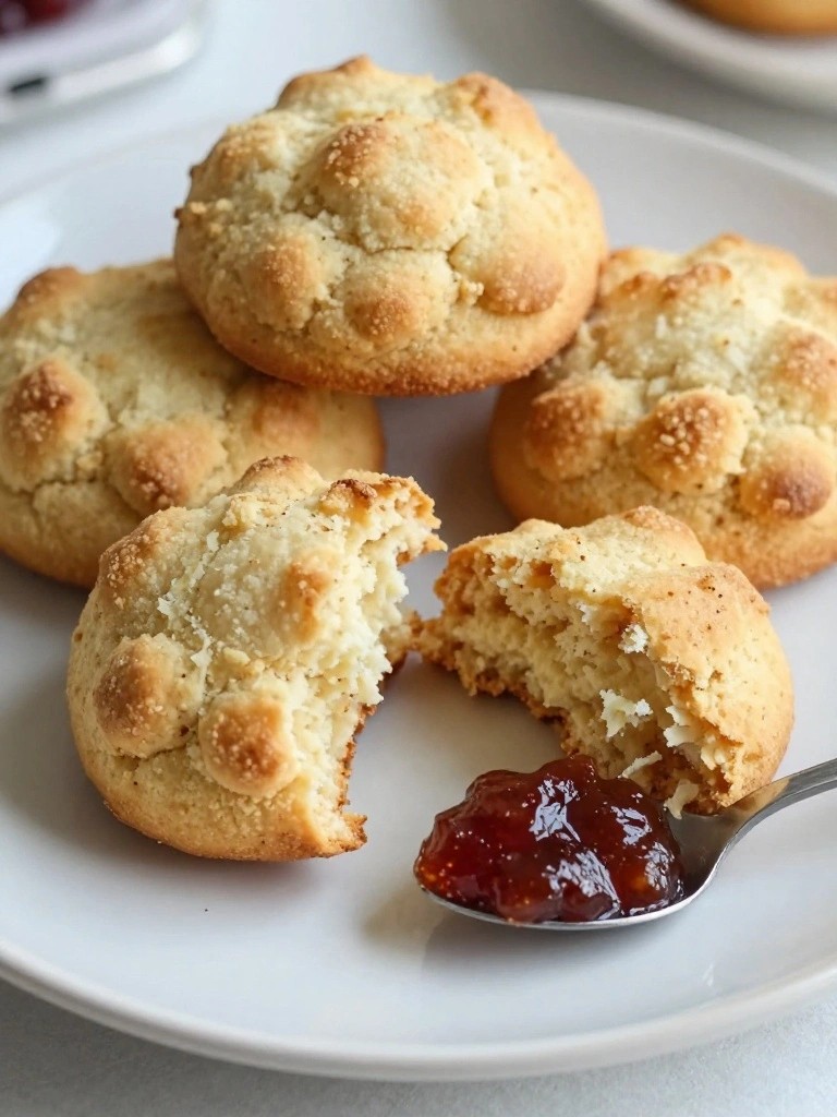 Quick Drop Biscuits with Jam