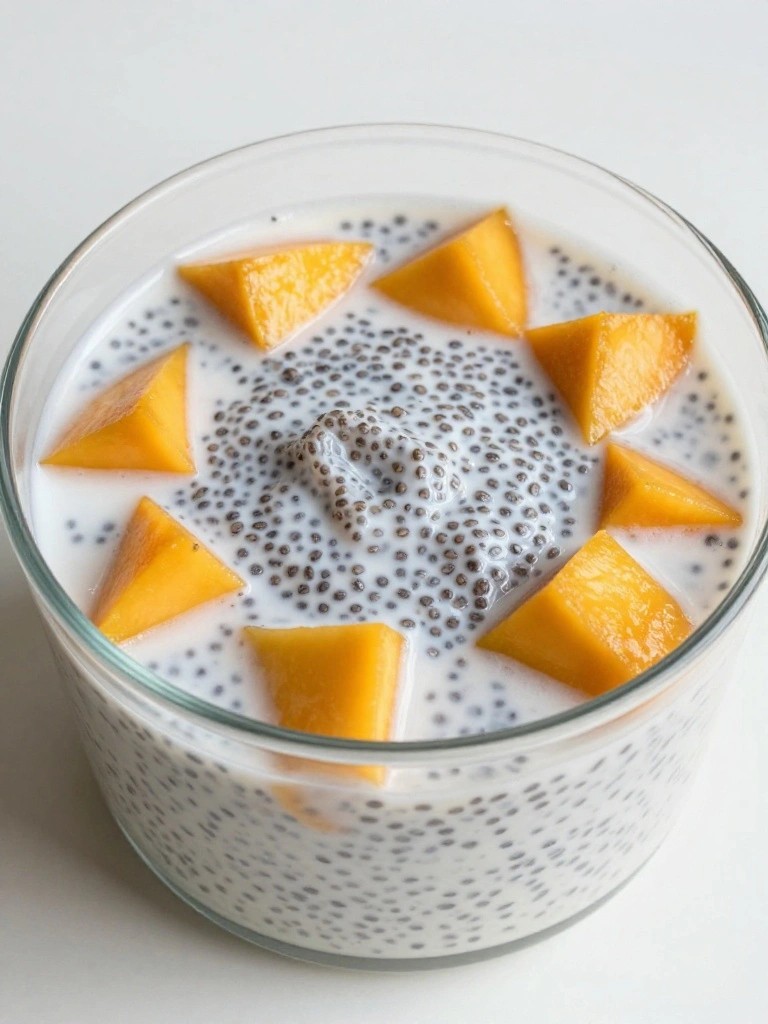 Mango Coconut Chia Pudding