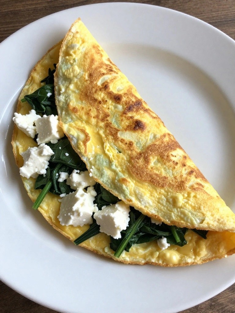 Spinach and Feta Omelette