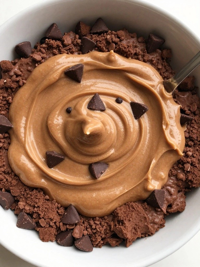 Double Chocolate Peanut Butter Oatmeal Bowl