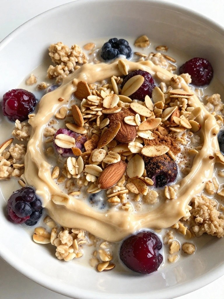 Mixed Berry Almond Crumble Oatmeal