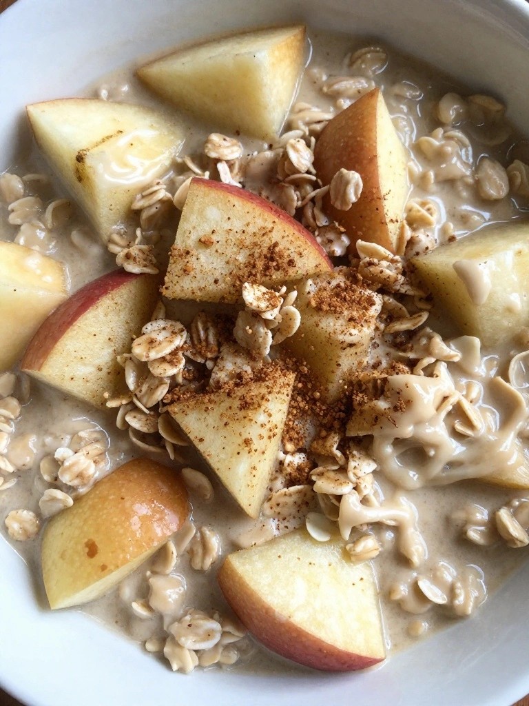 Spiced Apple Crisp Protein Oatmeal