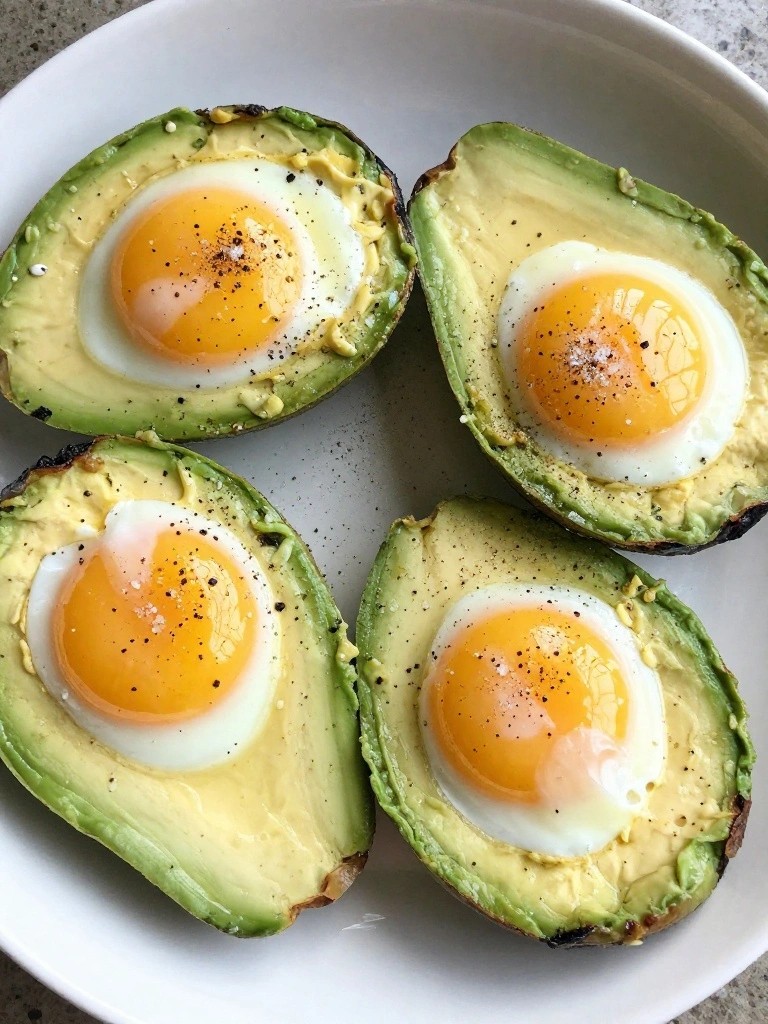 Baked Eggs in Avocado