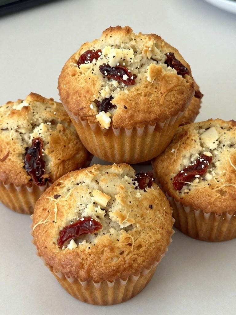 Sun-Dried Tomato Goat Cheese Muffins