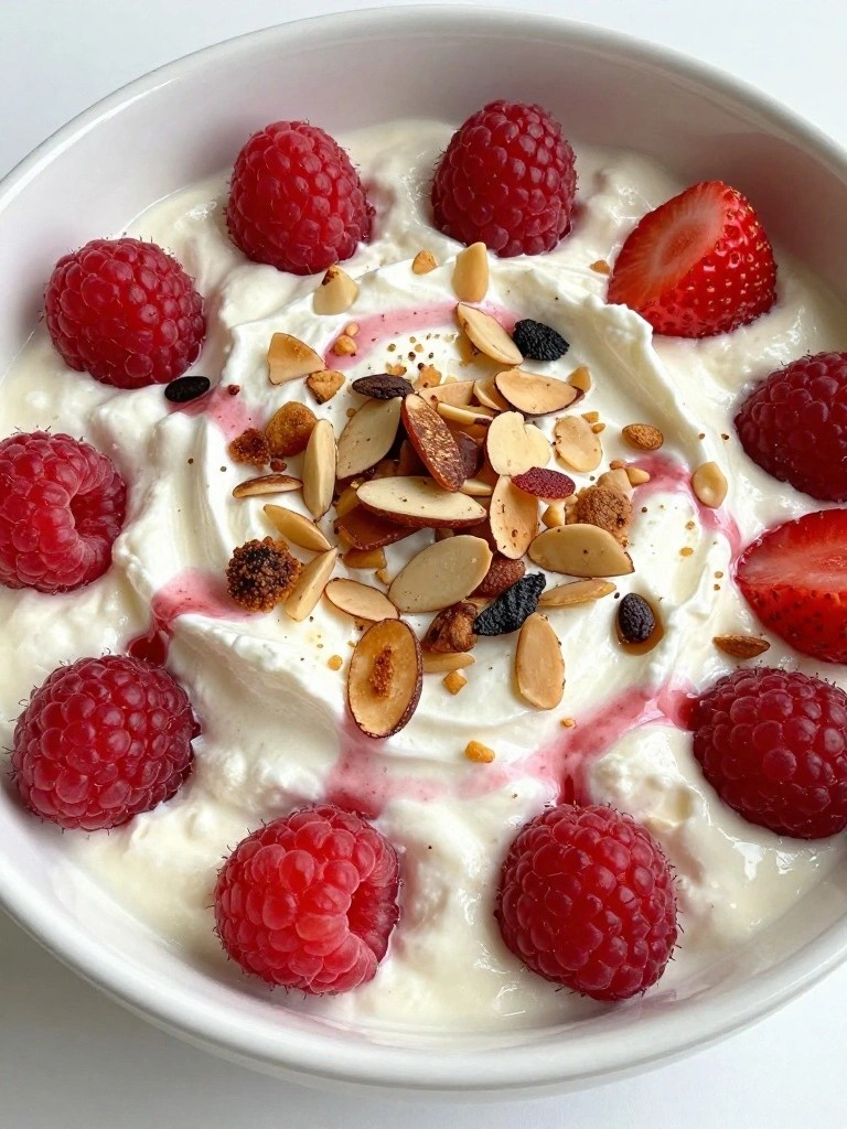 Ricotta and Berry Breakfast Whip with Toasted Almonds