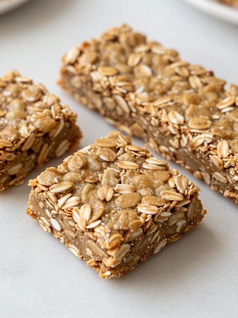 Baked Oatmeal Protein Bars with Whey