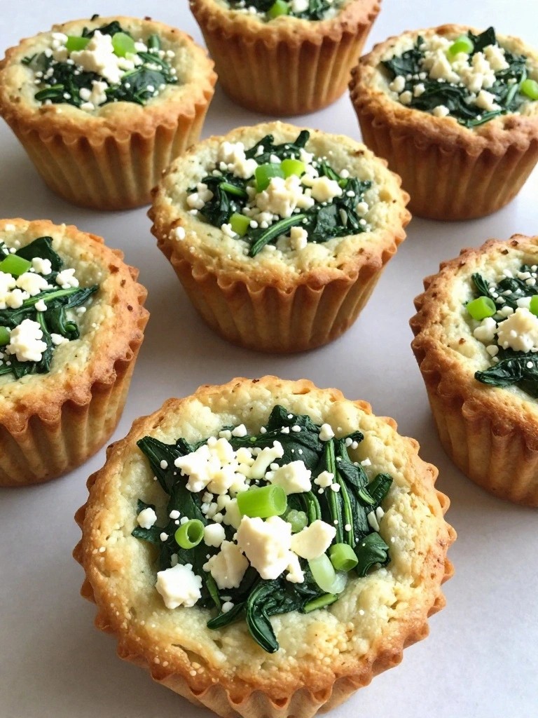Spinach Feta Egg White Muffins