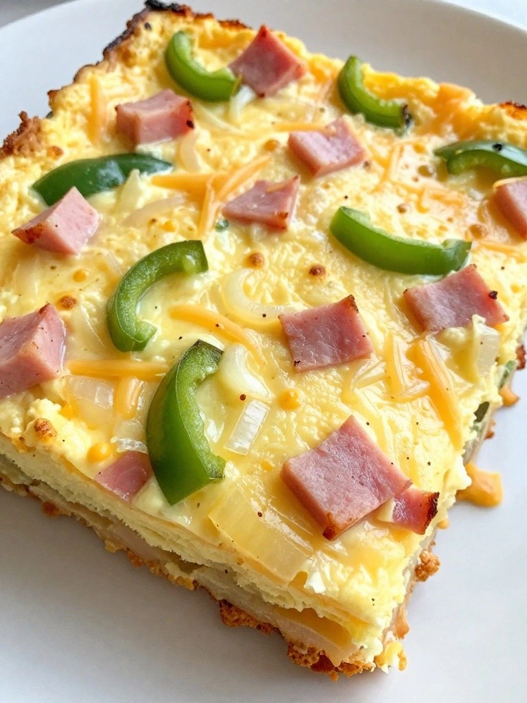 Denver Ham Pepper Onion Egg Bake