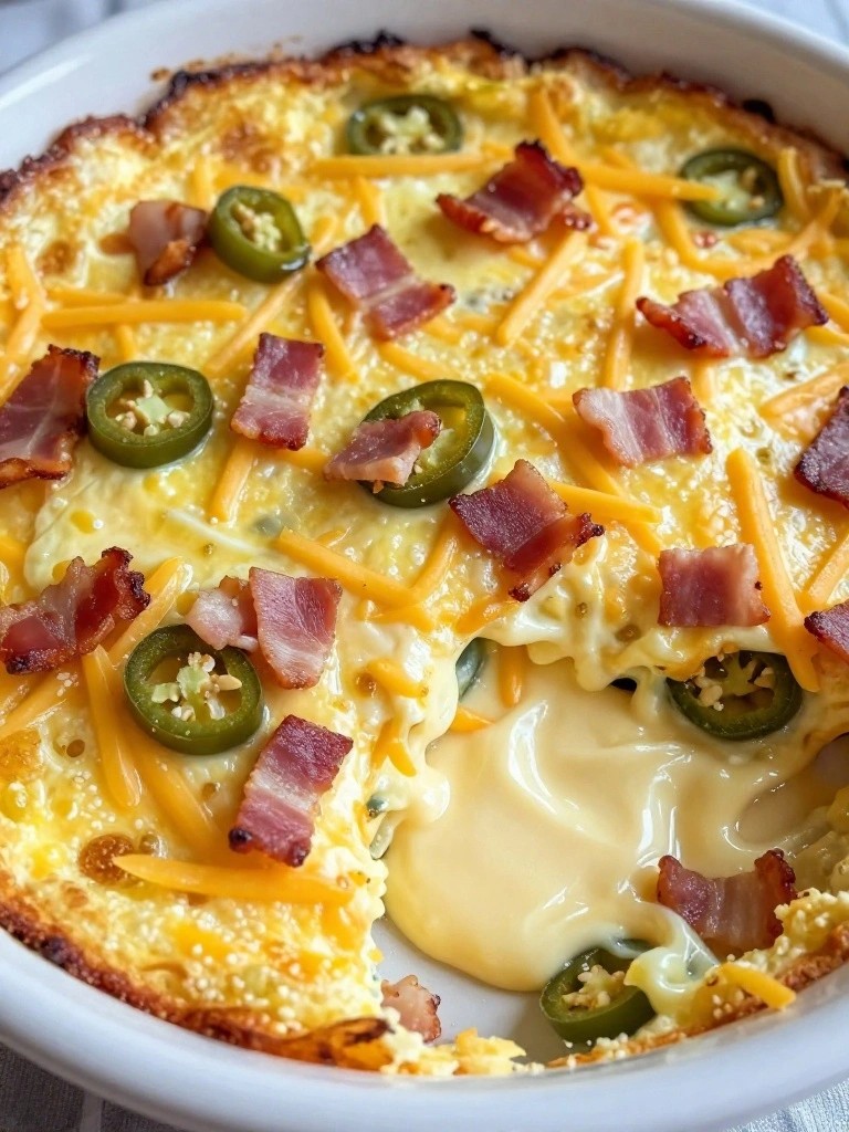 Jalapeño Popper Bacon Egg Bake
