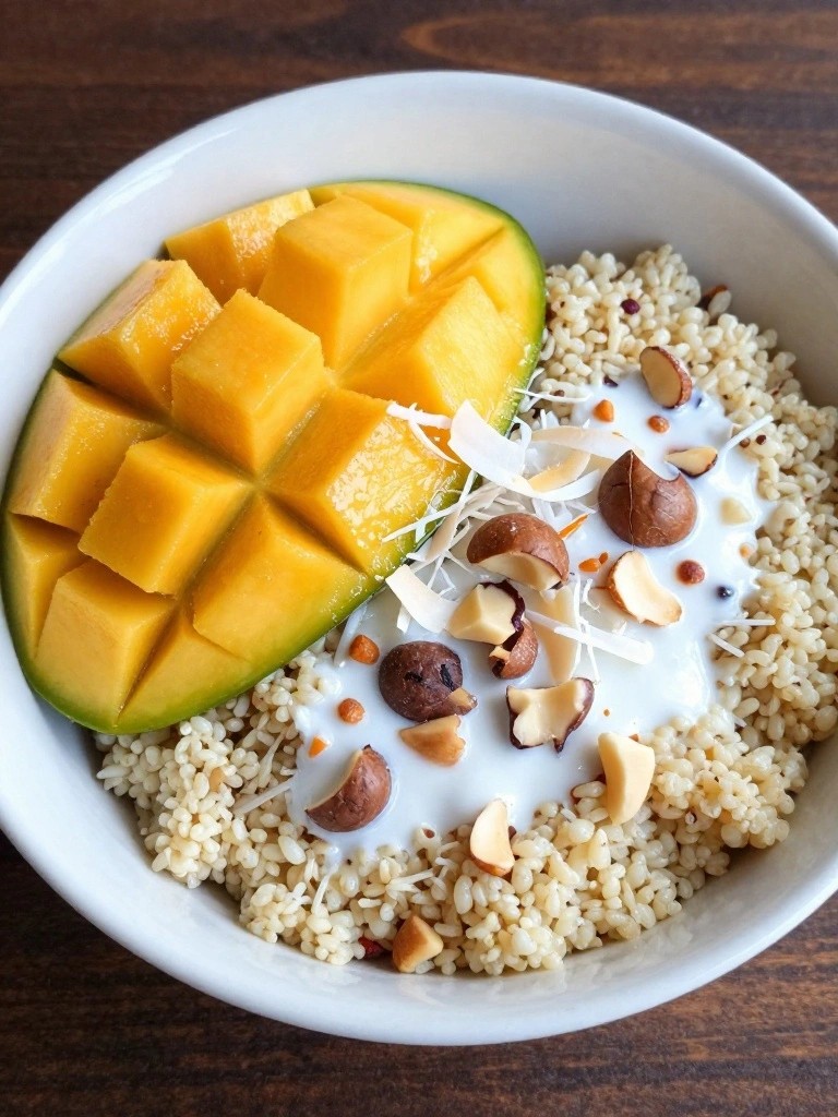 Tropical Mango Coconut Quinoa Bowls