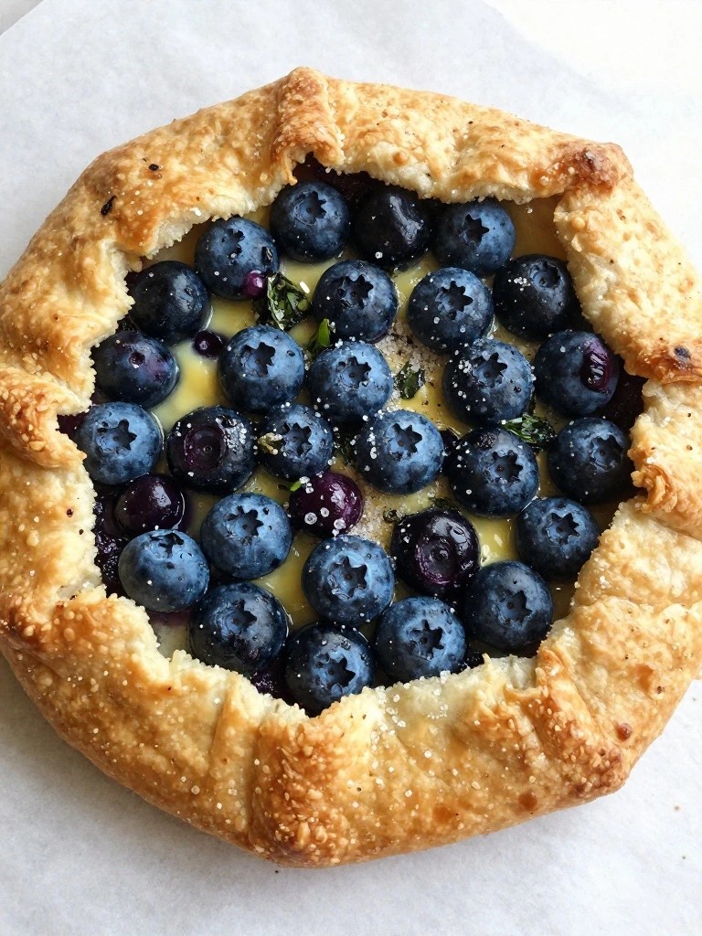 Blueberry Basil Breakfast Galette