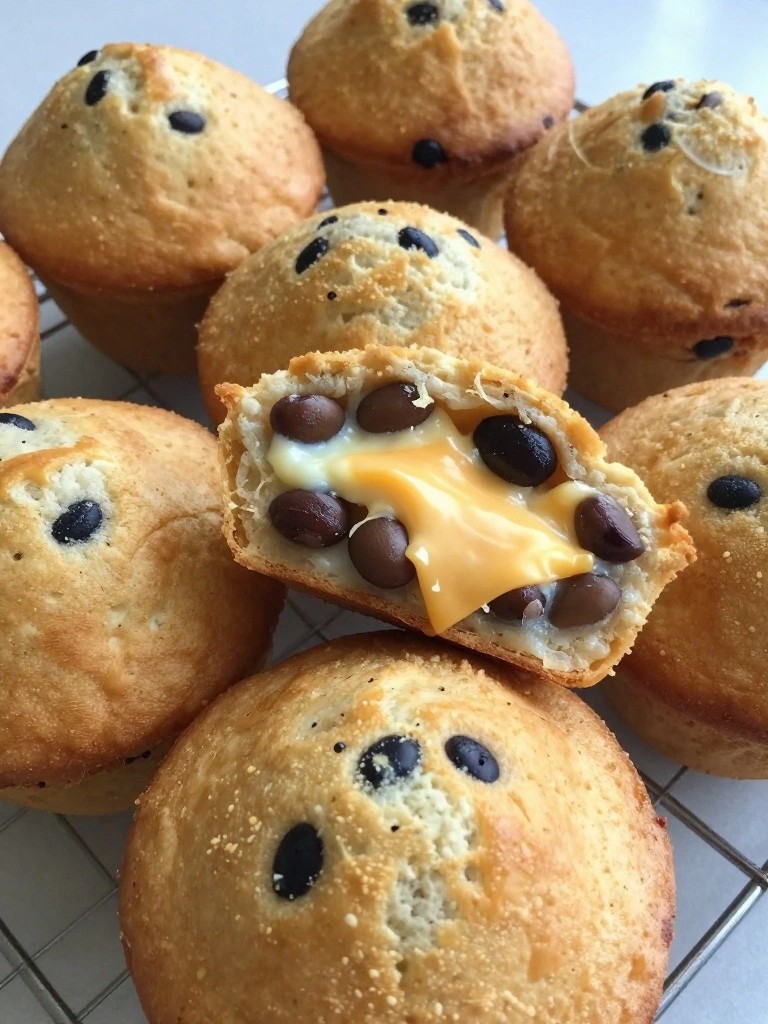 Cheddar Black Bean Egg Muffins