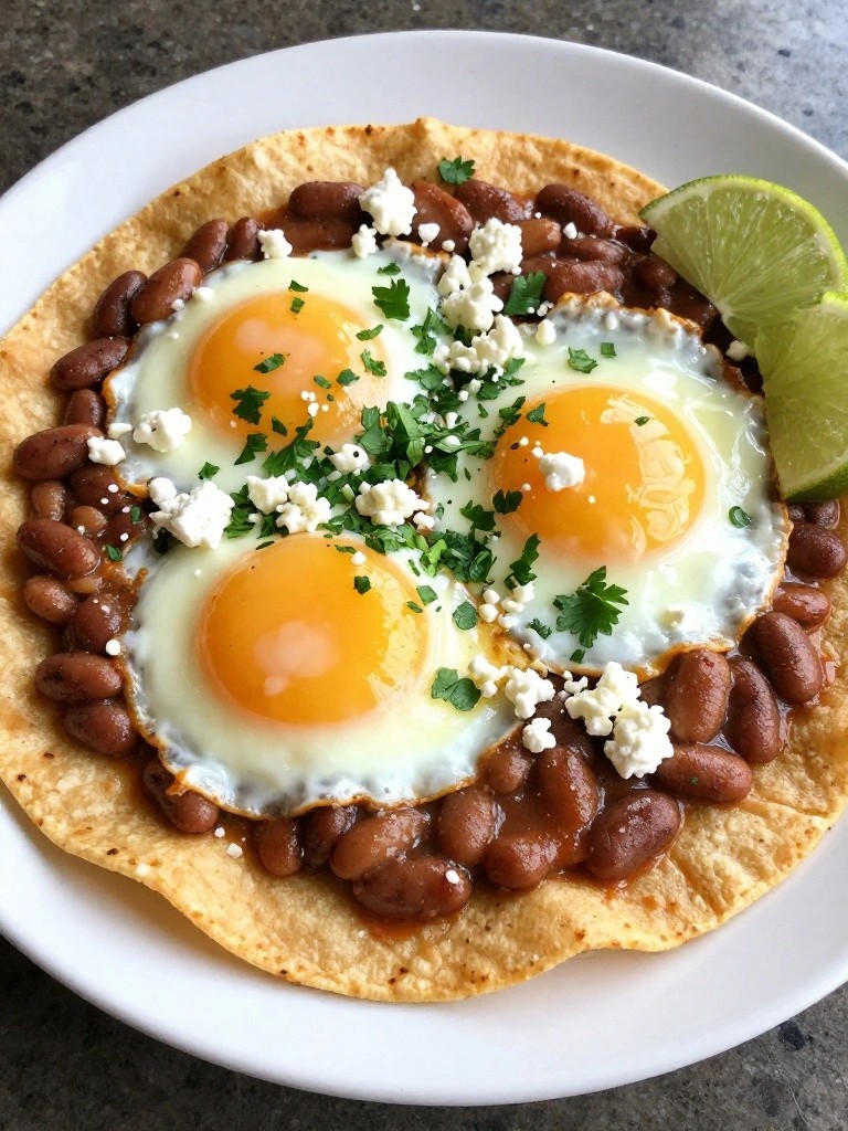 Huevos Rancheros with Pinto Beans and Cotija