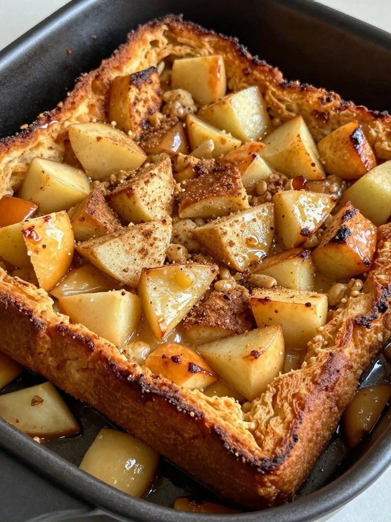 Sheet Pan Apple Cinnamon French Toast Bake